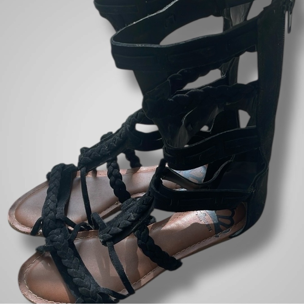 Fergalicious Black Strappy Gladiator Sandals - Picture 7 of 12